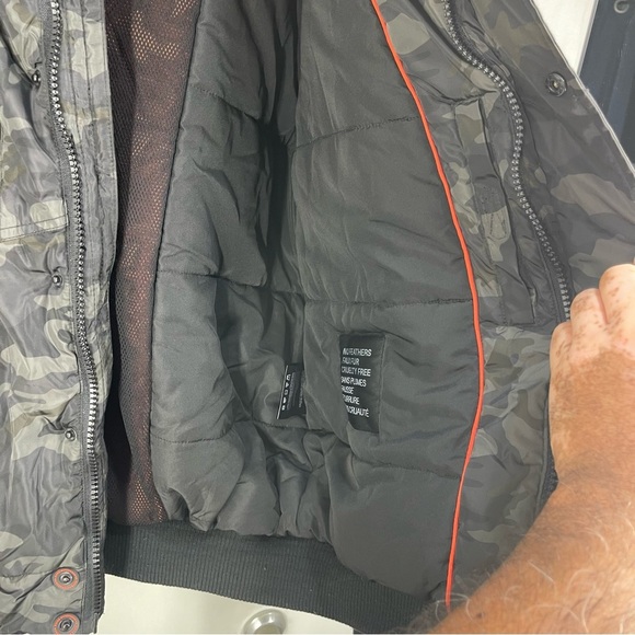 NOIZE Regular Fit Hooded Bomber Jacket Men Size Large - Picture 15 of 16